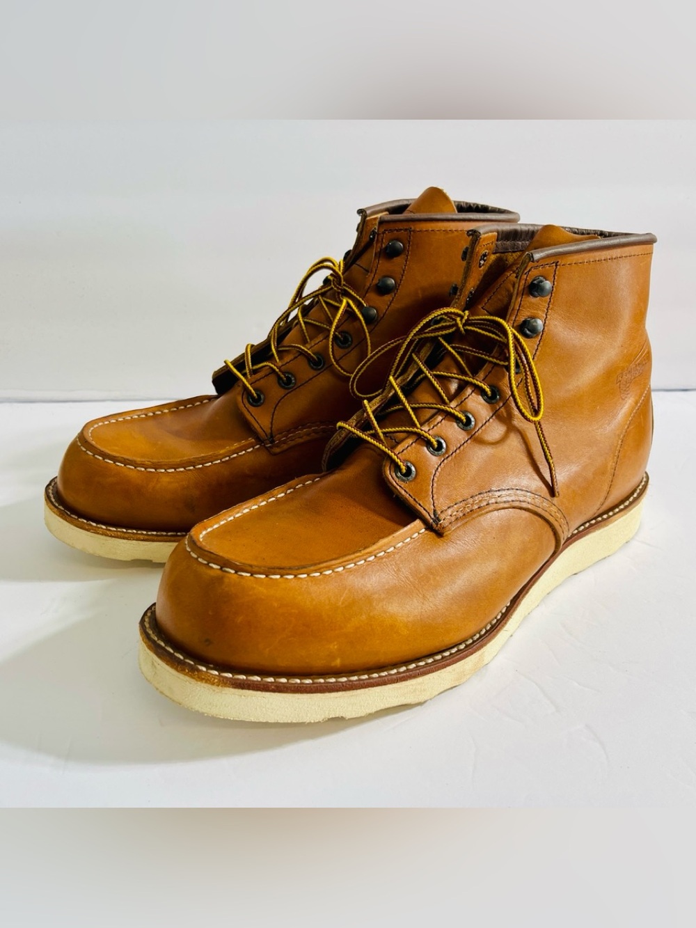 Red Wing Shoes Brown Moc Toe Work Boots